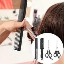Load image into Gallery viewer, Hairdressing Scissors Razor Comb Brush Set 4Pcs