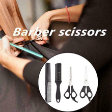 Load image into Gallery viewer, Hairdressing Scissors Razor Comb Brush Set 4Pcs