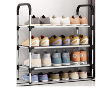 Load image into Gallery viewer, Portable Storage Shoe Rack Shoe Holder 3 Tiers
