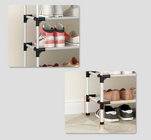 Load image into Gallery viewer, Portable Storage Shoe Rack Shoe Holder 3 Tiers