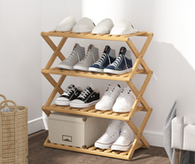 Load image into Gallery viewer, Foldable Multi Layer Shoe Rack Plant Stand