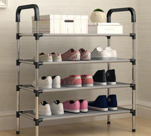 Load image into Gallery viewer, Portable Storage Shoe Rack Shoe Holder 4 Tiers