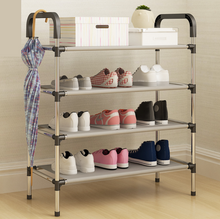 Load image into Gallery viewer, Portable Storage Shoe Rack Shoe Holder 4 Tiers