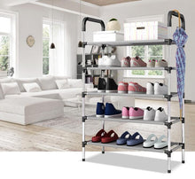 Load image into Gallery viewer, Portable Storage Shoe Rack Shoe Holder 5 Tiers
