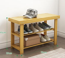 Load image into Gallery viewer, Shoe Bench Footstool Shelf