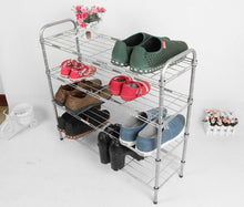 Load image into Gallery viewer, Carbon Steel Storage Stackable Shoes Cabinet Rack Shelf