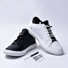 Load image into Gallery viewer, Canvas Sport Quick Shoelace No Tie Quick Easy Sneaker Lazy Shoelaces Elasticity Black Color