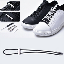 Load image into Gallery viewer, Canvas Sport Quick Shoelace No Tie Quick Easy Sneaker Lazy Shoelaces Elasticity Black Color