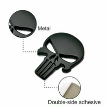 Load image into Gallery viewer, Punisher Metal Emblem Badge Car Door Skull Sticker