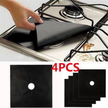 Load image into Gallery viewer, Kitchen Gas Stove Top Burner Reusable Protector Liner Cleaning Pad Cover 4PCS