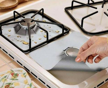 Load image into Gallery viewer, Kitchen Gas Stove Top Burner Reusable Protector Liner Cleaning Pad Cover 4PCS