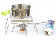 Load image into Gallery viewer, Outdoor Portable Foldable Stove Stand Rack Camping Pot Gas Stoves Burner Bracket