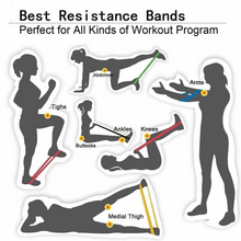 Load image into Gallery viewer, 5Pcs Resistance Loop Bands Set Strength Fitness Gym Exercise