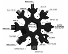 Load image into Gallery viewer, 18 In 1 Multi-Tool Snowflake Screwdriver Wrench Tool