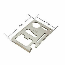 Load image into Gallery viewer, Camping Tool Card 11 in 1