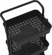 Load image into Gallery viewer, 3 Tier Storage Trolley Cart Storage Rack Stand Holder