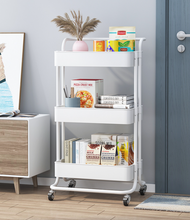 Load image into Gallery viewer, 3 Tier Storage Trolley Cart Storage Rack Stand Holder