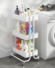 Load image into Gallery viewer, 3 Tier Storage Trolley Cart Storage Rack Stand Holder