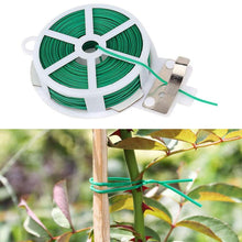 Load image into Gallery viewer, Garden Twist Tie Wire Cable Reel With Cutter
