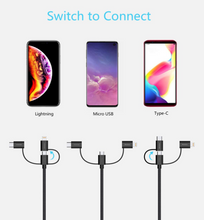 Load image into Gallery viewer, iPad Cable Samsung Tablet Cable 3 in 1