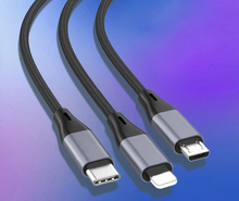 Load image into Gallery viewer, 3in1 Cable USB Charging Cable Apple Micro Type C Cable