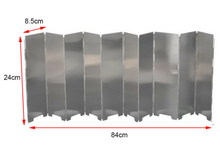 Load image into Gallery viewer, Foldable Wind Deflectors Outdoor Camping Gas Stove Wind Shield 10 Plates