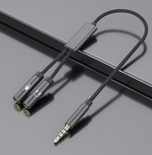 Load image into Gallery viewer, 3.5mm Stereo Audio 1 Male to 2 Female Headphone Y Splitter Cable