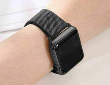 Load image into Gallery viewer, Apple Watch iWatch Band Steel Mesh Strap 38/40mm Black