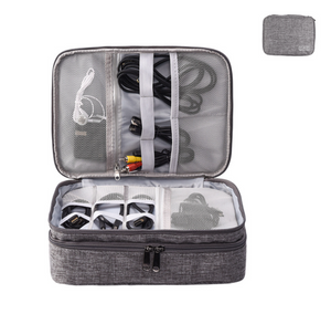 Waterproof Travel Storage Bag Electronics USB Charger Case Data Cable Organizer