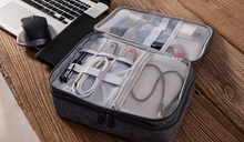 Load image into Gallery viewer, Waterproof Travel Storage Bag Electronics USB Charger Case Data Cable Organizer
