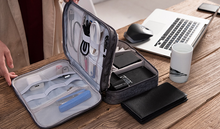 Load image into Gallery viewer, Waterproof Travel Storage Bag Electronics USB Charger Case Data Cable Organizer
