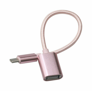 USB 3.1 Type C to USB A Female OTG USB Host Adapter Converter Braided Cable Lead