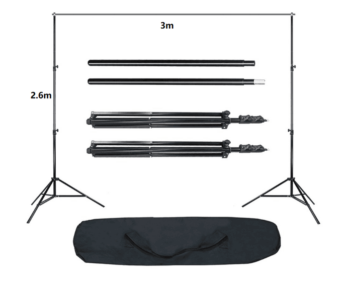 Background Support Stand Adjustable 2.6m x 3m