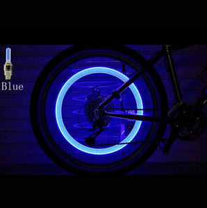 2PCS LED Tyre Wheel Valve Cap Light Waterproof Car Bicycle Motorcycle