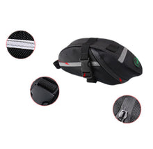 Load image into Gallery viewer, Bicycle Saddle Storage Bag Black Waterproof

