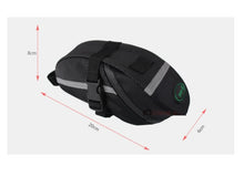 Load image into Gallery viewer, Bicycle Saddle Storage Bag Black Waterproof
