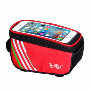 Bicycle Bag Touch Screen Bike Frame Tube Storage Pouch Case