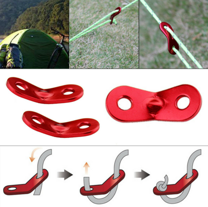 Aluminium Rope Tensioner Cord Adjuster 5PCS