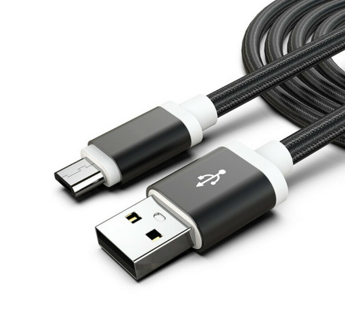 Micro USB Cable Braided Data Sync Charger Lead for Samsung Android Phones