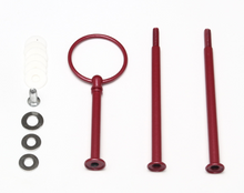 Load image into Gallery viewer, 3 Layers Cupcake Plate Stand Handle Fitting Hardware Wedding Party Supply Red
