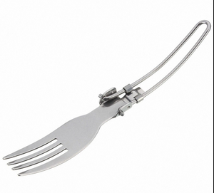 Camping Travel Picnic Foldable Stainless Steel Cutlery 3PCS
