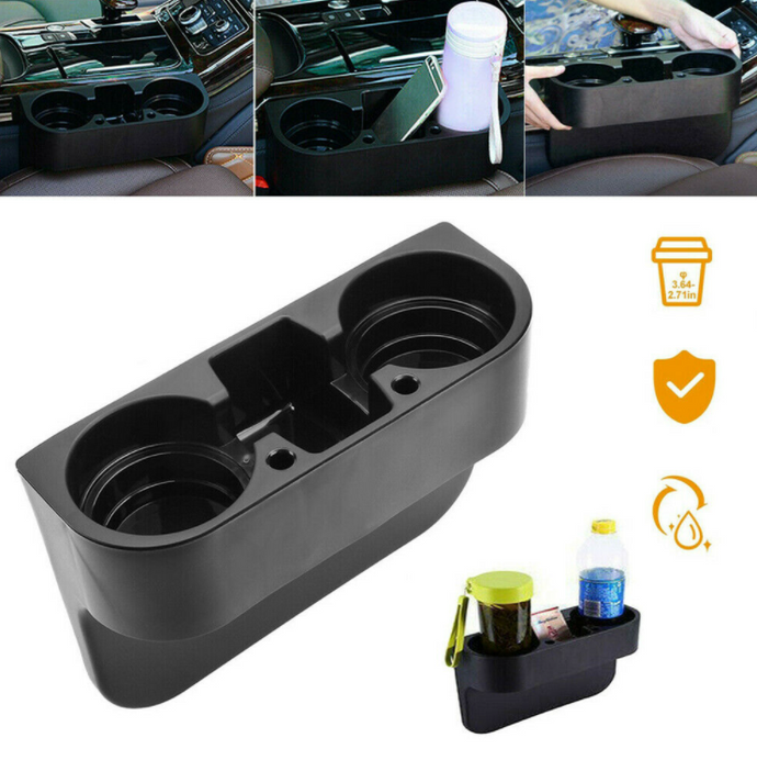 Car Seat Side Storage Box Drink Cup Phone Holder Organizer