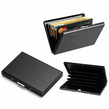 Load image into Gallery viewer, Stainless Steel Credit Card Case Black
