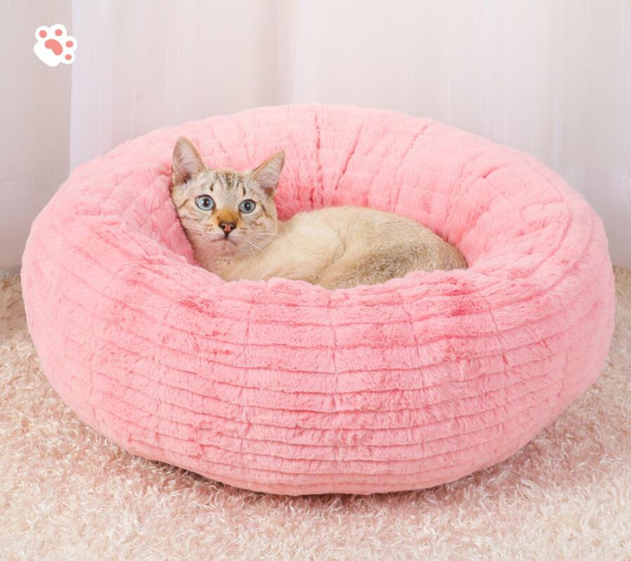 Warm Cat Bed Plush Puppy Cave Cat Deep Nest