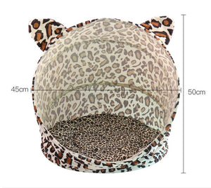 Foldable Soft Pet Puppy House Dog Cat Bed Tent Cave
