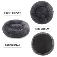 Load image into Gallery viewer, Pet Cat Calming Bed Warm Soft Plush Round Nest
