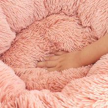 Load image into Gallery viewer, Pet Cat Calming Bed Warm Soft Plush Round Nest
