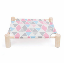 Load image into Gallery viewer, Wood Cat Bed Lounger Sleep Pet Cat Raised Hammock
