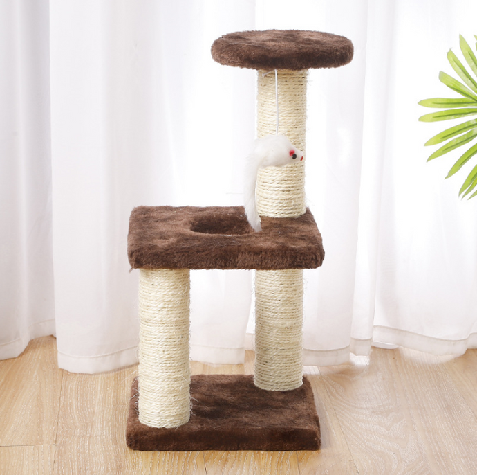 Cat Climbing Tower Scratching Post Tree