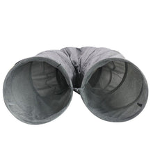 Load image into Gallery viewer, Cat Play Tunnel Expandable Foldable Kitten Tunnel

